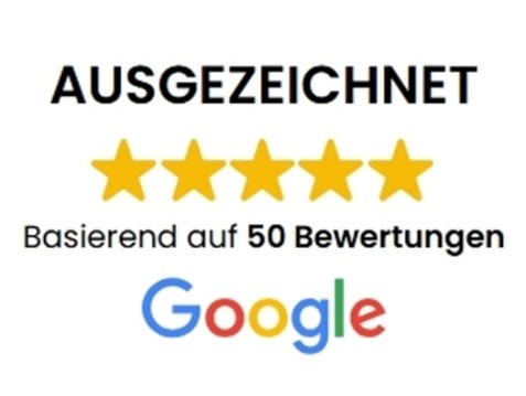 5 Sterne Auszeichnung durch Google